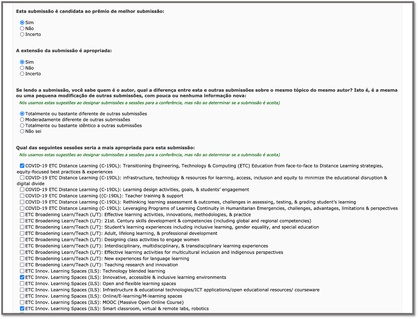 OpenConf Submission to Review 2 Screen