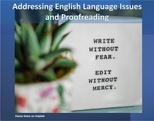 Adressing English writing