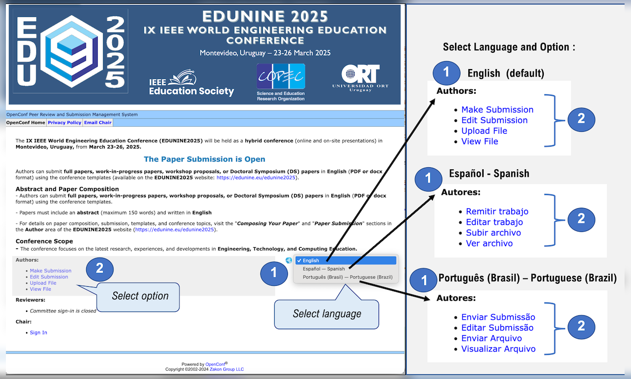 EDUNINE2025 OpenConf Portal