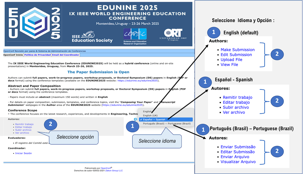 EDUNINE2025 OpenConf Portal