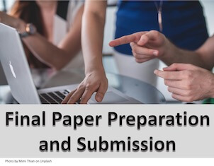 Final Paper Preparation and Submission Image